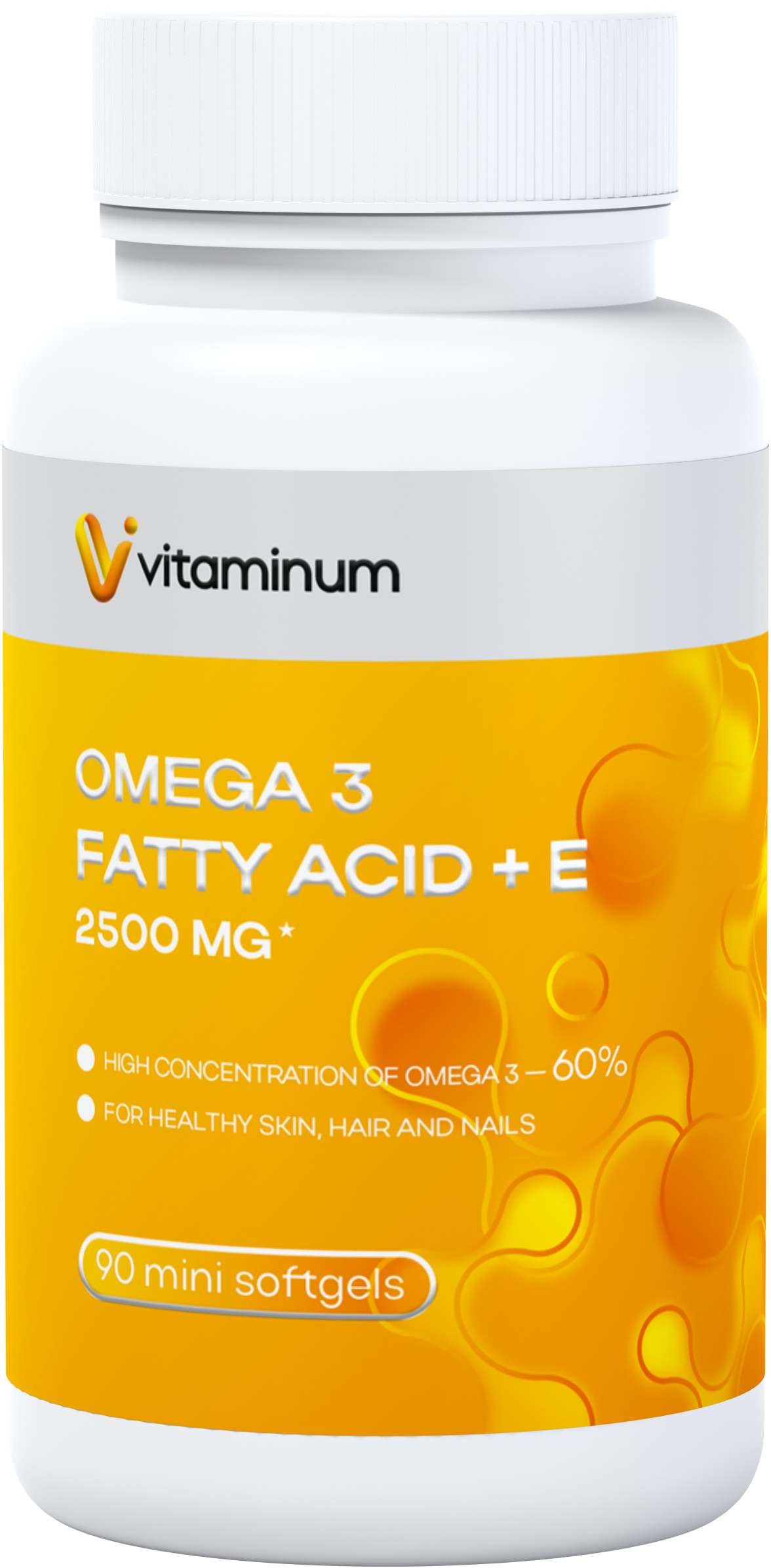  Vitaminum ОМЕГА 3 60% + витамин Е (2500 MG*) 90 капсул 700 мг   в Северске